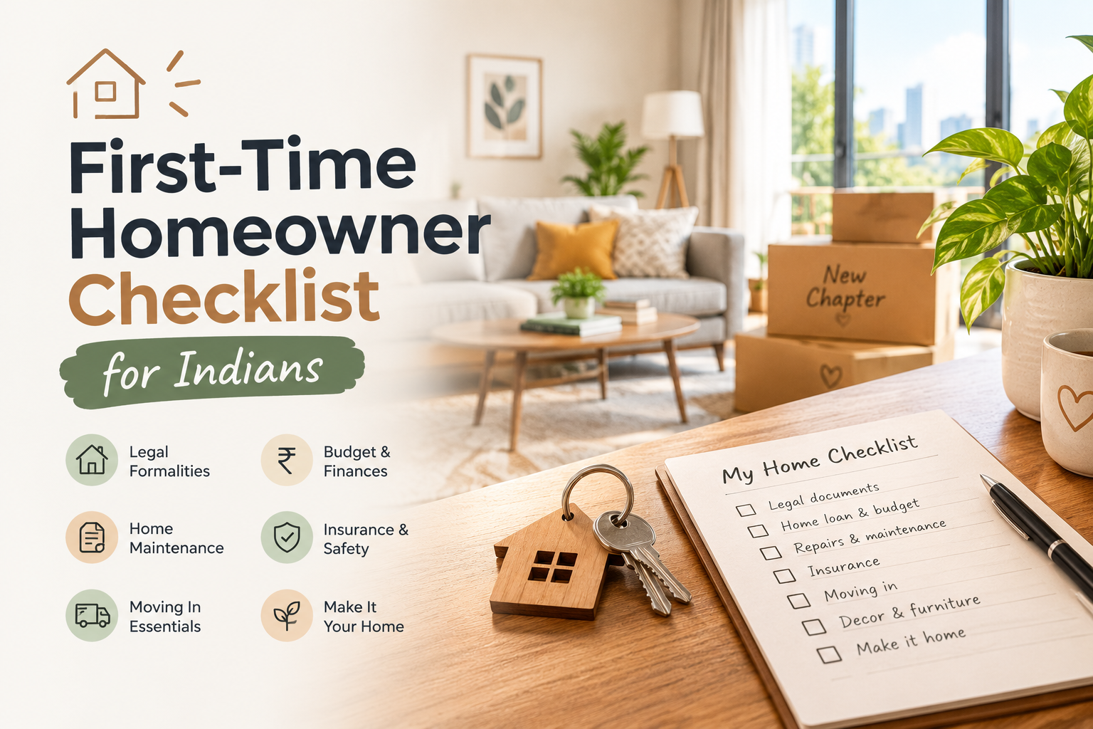 First-Time Homeowner Checklist for Indians